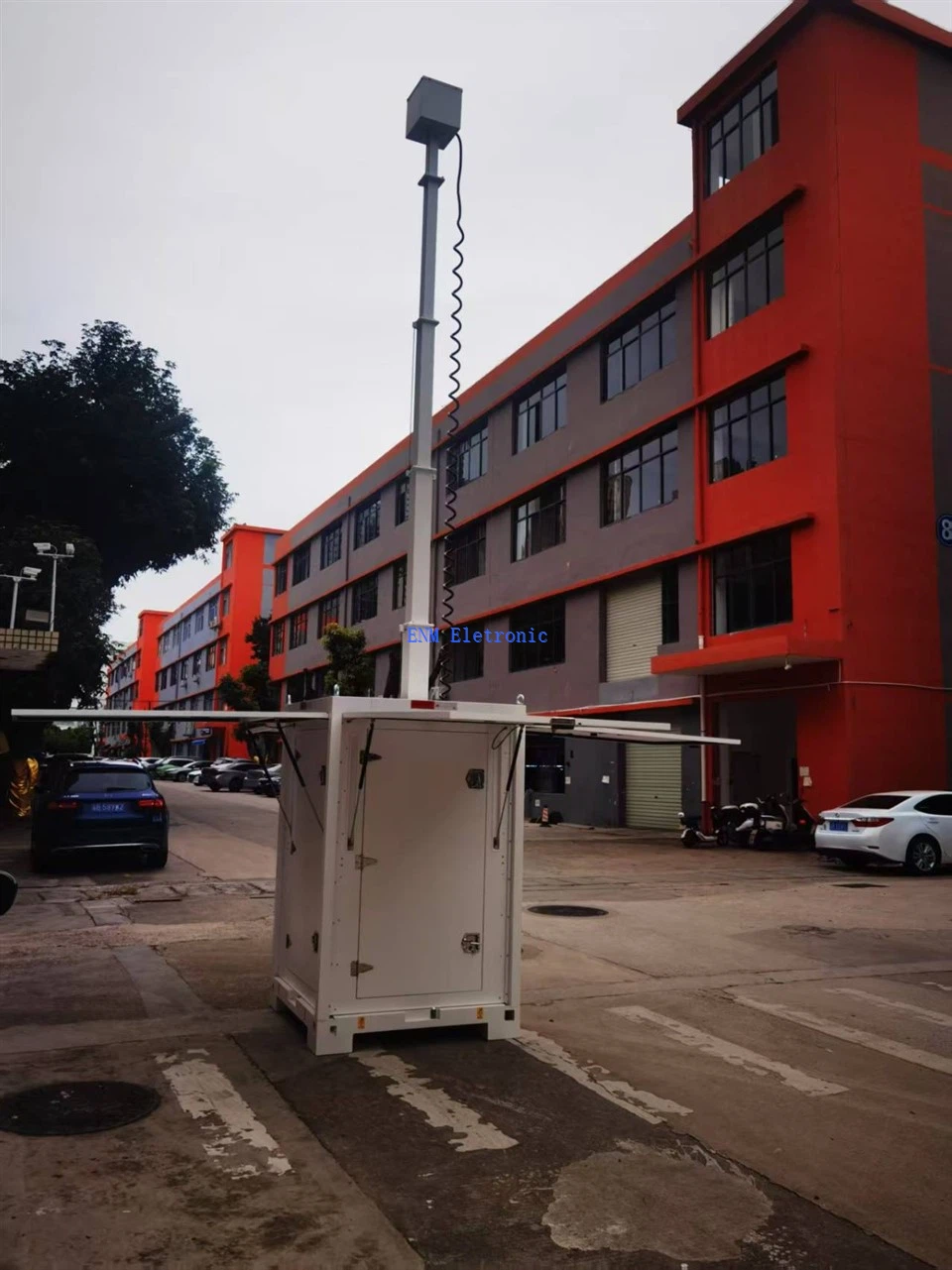 SM09-Solar Mobile Monitoring Tower factory